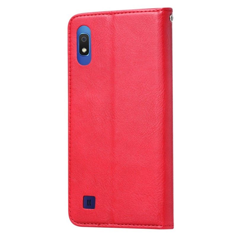 Flip Kotelot Samsung Galaxy A10 Brązowy Etui Na Karty Ze Sztucznej Skóry