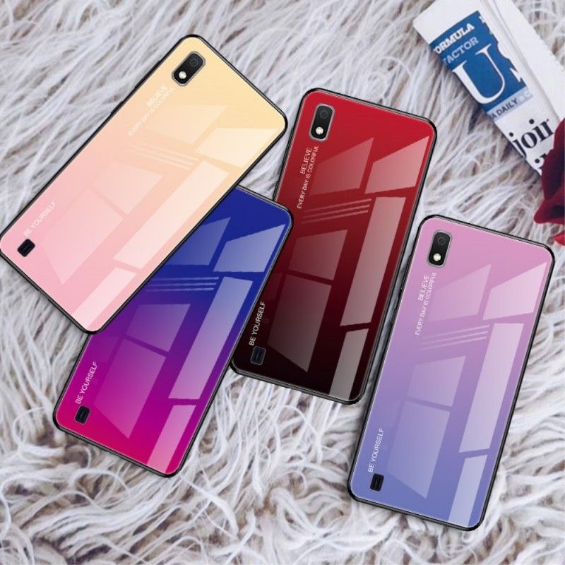 Futerały Samsung Galaxy A10 Zielony Czerwony Etui na Telefon Kolor Ocynkowany