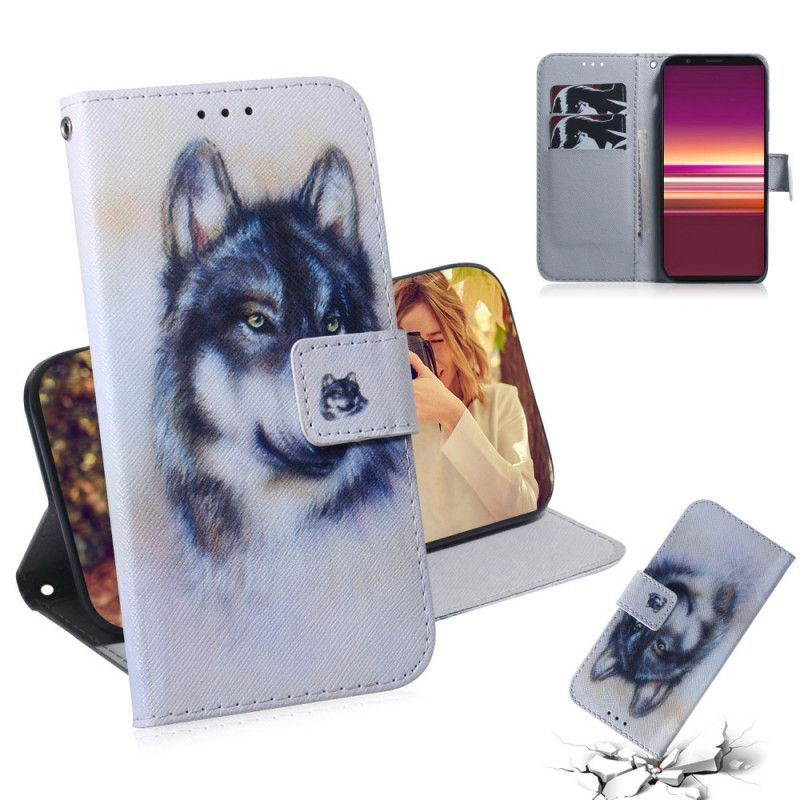 Etui Folio Sony Xperia 5 Psie Spojrzenie