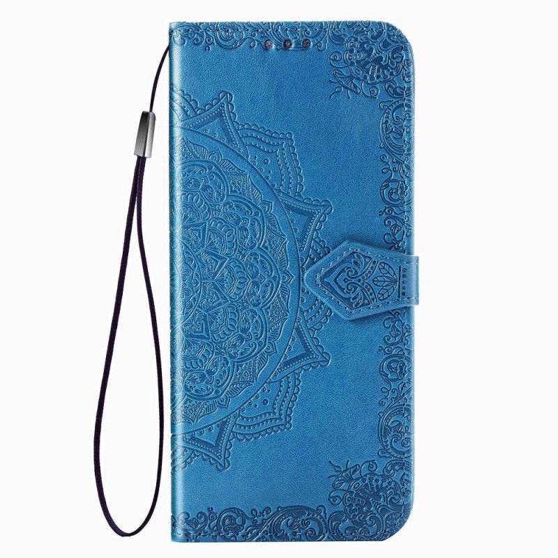 Etui Folio Sony Xperia 5 Szary Czarny Mandala W Średnim Wieku Etui Ochronne