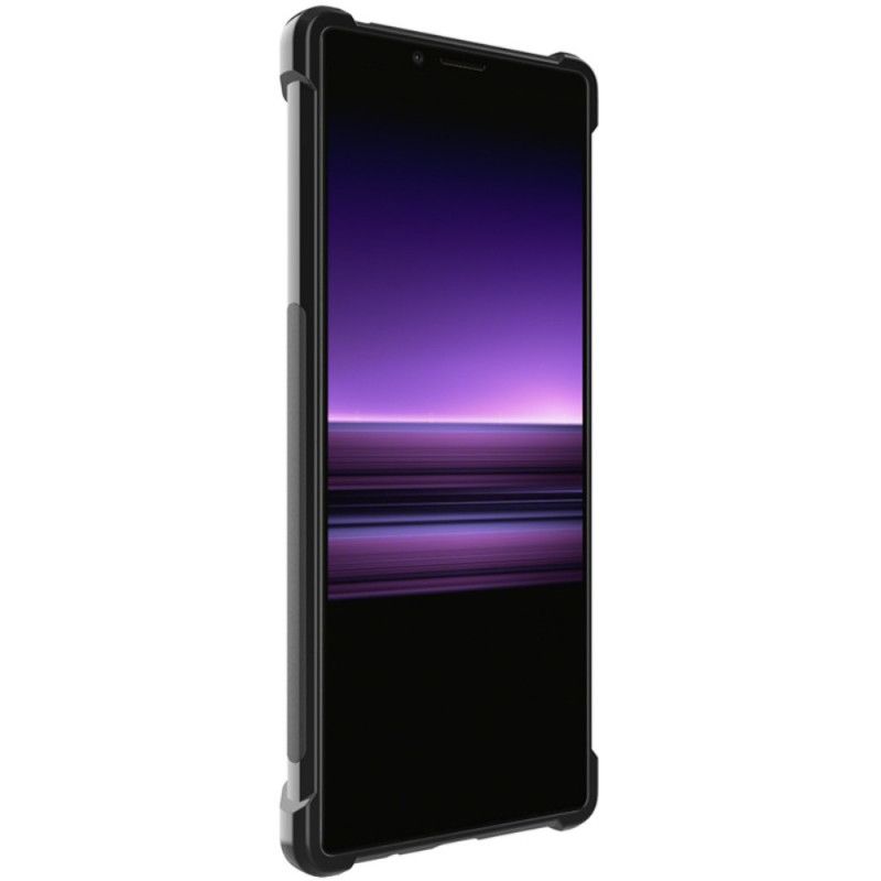 Etui Sony Xperia 5 Szczotkowane Włókno Węglowe Imak