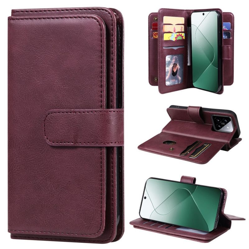 Etui Folio Do Xiaomi 14 10 Posiadaczy Kart