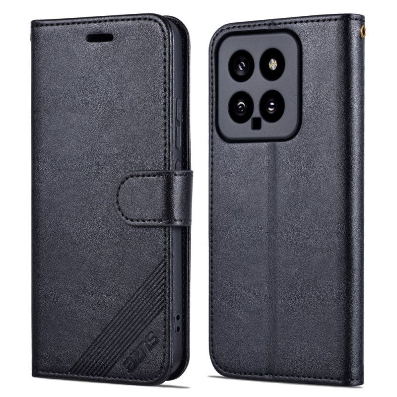 Etui Folio Do Xiaomi 14 Skórzany Styl Azns