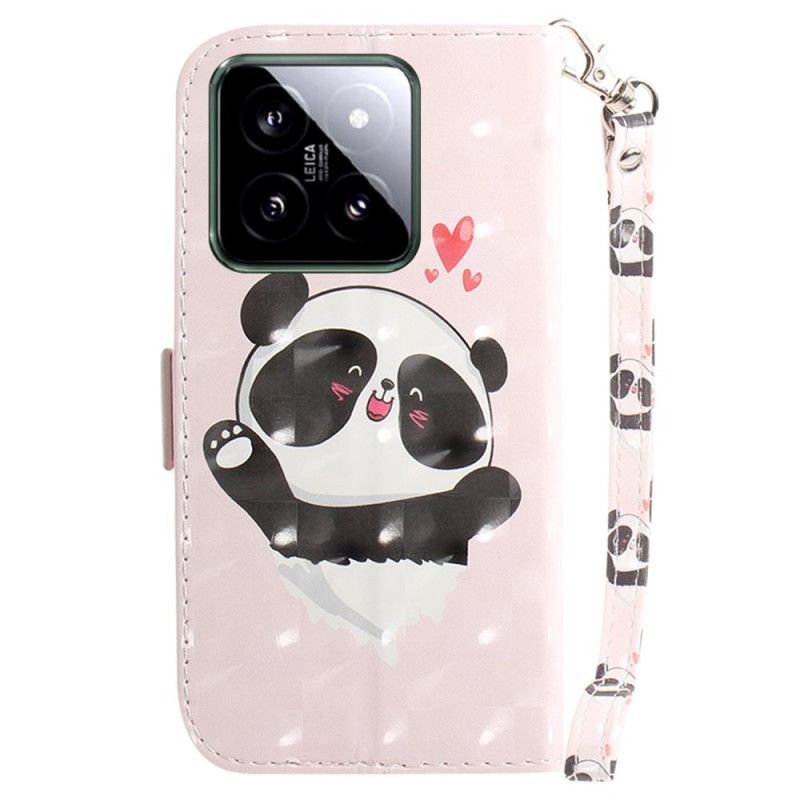 Etui Folio Xiaomi 14 Panda Love Z Paskiem