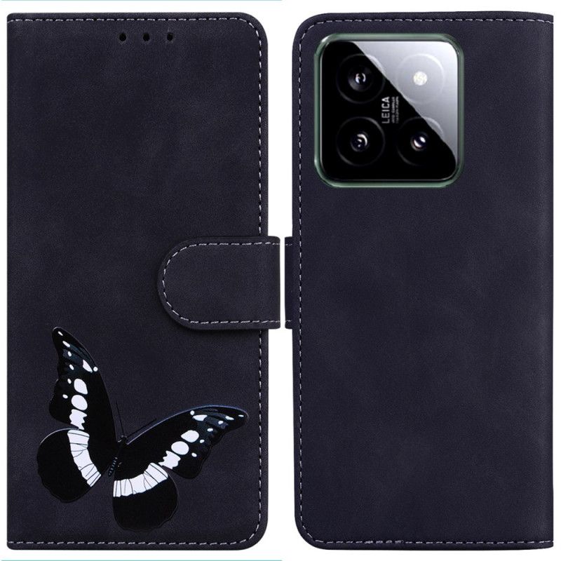 Etui Folio Xiaomi 14 Wzór Motyla