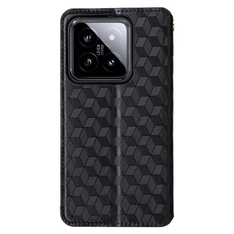 Flip Kotelot Xiaomi 14 Etui Na Telefon Kostki 3d