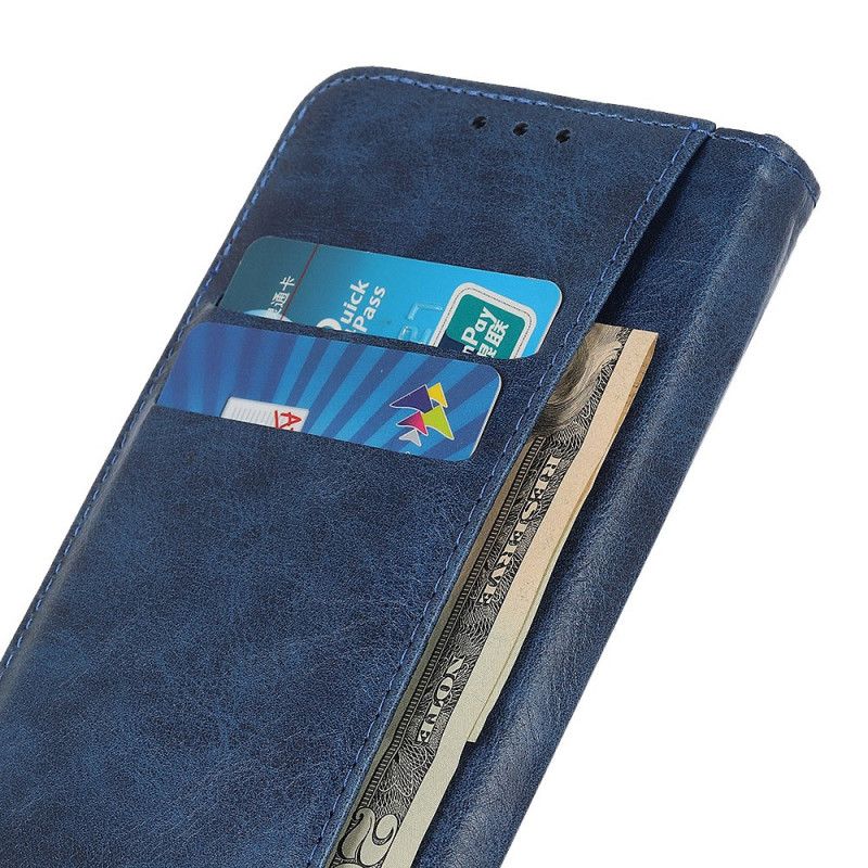 Flip Kotelot Samsung Galaxy Note 10 Lite Czerwony Czarny Etui na Telefon Wersja Vintage Z Nitami