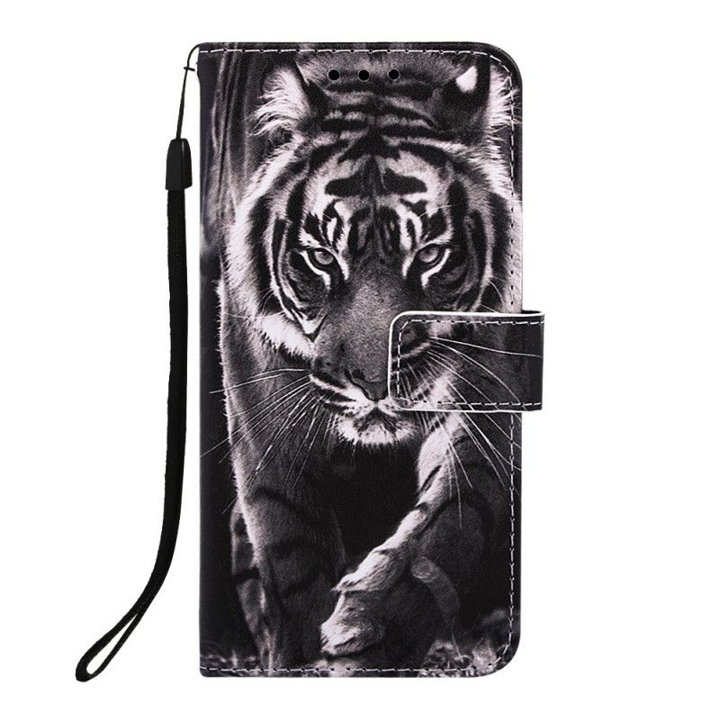 Etui Folio Samsung Galaxy A10e Nocny Tygrys Etui Ochronne