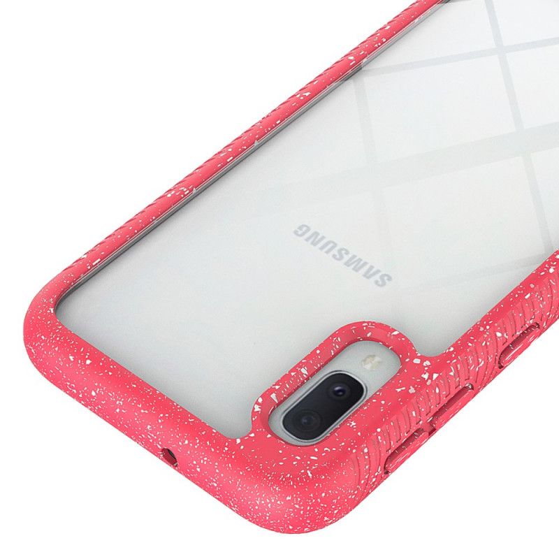 Etui Samsung Galaxy A10e Ciemnoniebieski Brokatowa Konstrukcja Obręczy Etui Ochronne