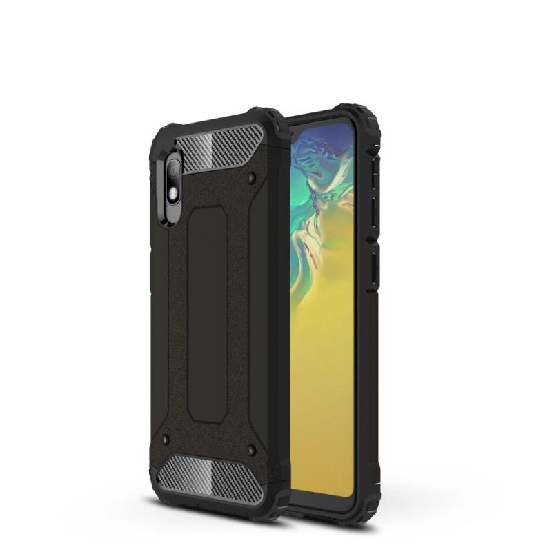 Etui Samsung Galaxy A10e Czerwony Czarny Ocalały