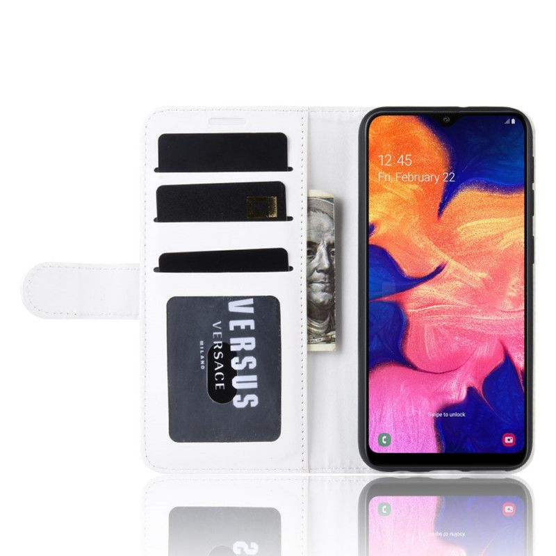 Obudowa Samsung Galaxy A10e Czerwony Czarny Ultra Sztuczna Skóra