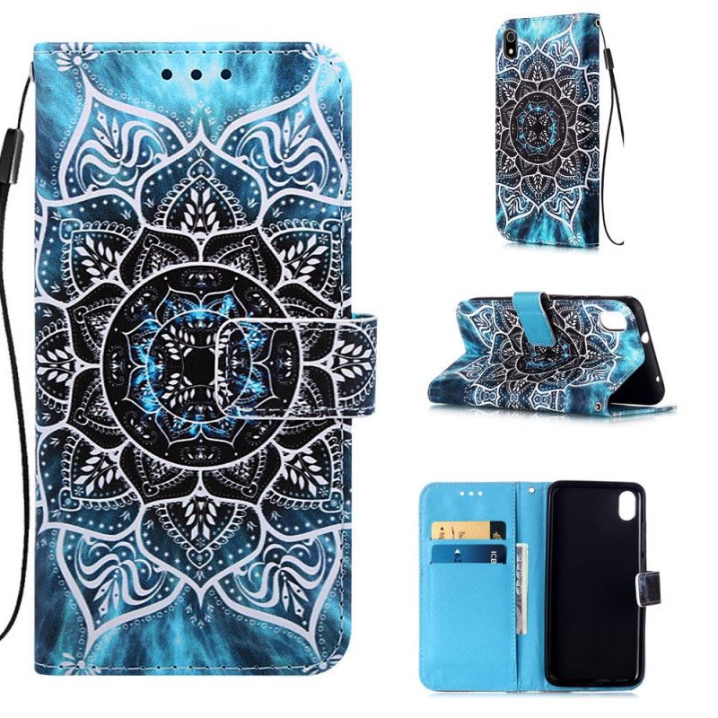 Etui Folio Xiaomi Redmi 7A Czarna Mandala Stringi