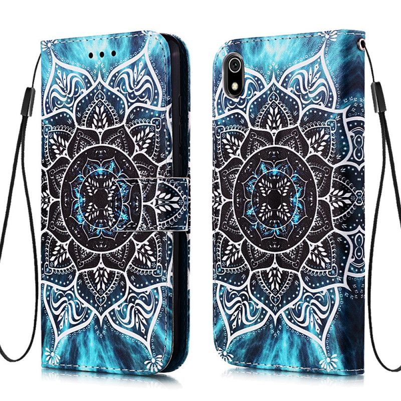 Etui Folio Xiaomi Redmi 7A Czarna Mandala Stringi