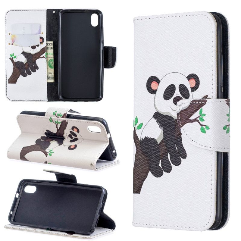 Etui Folio Xiaomi Redmi 7A Leniwa Panda Etui Ochronne