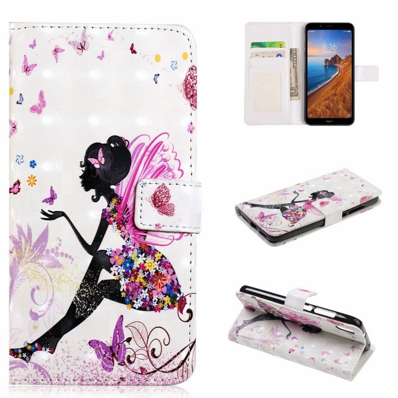 Etui Folio Xiaomi Redmi 7A Magiczna Wróżka Etui Ochronne