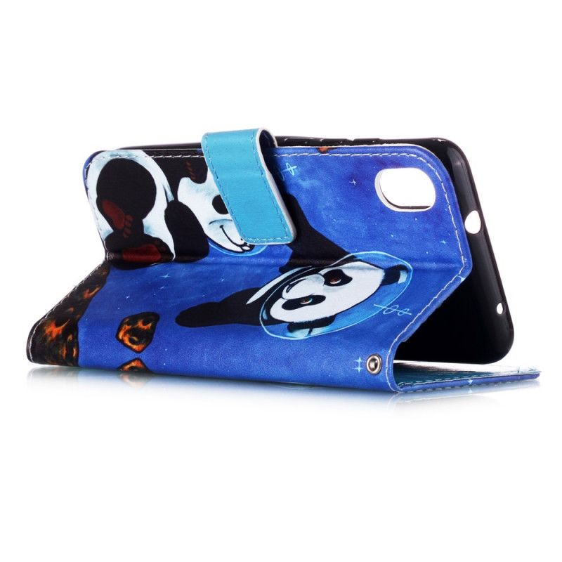 Etui Folio Xiaomi Redmi 7A Pandy Kosmonauci Ze Stringami