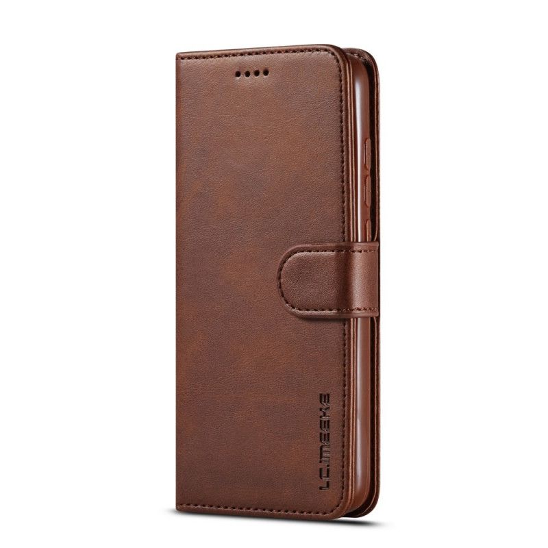 Etui Folio Xiaomi Redmi 7A Szary Czarny Lc. Efekt Skóry Timeeke Etui Ochronne