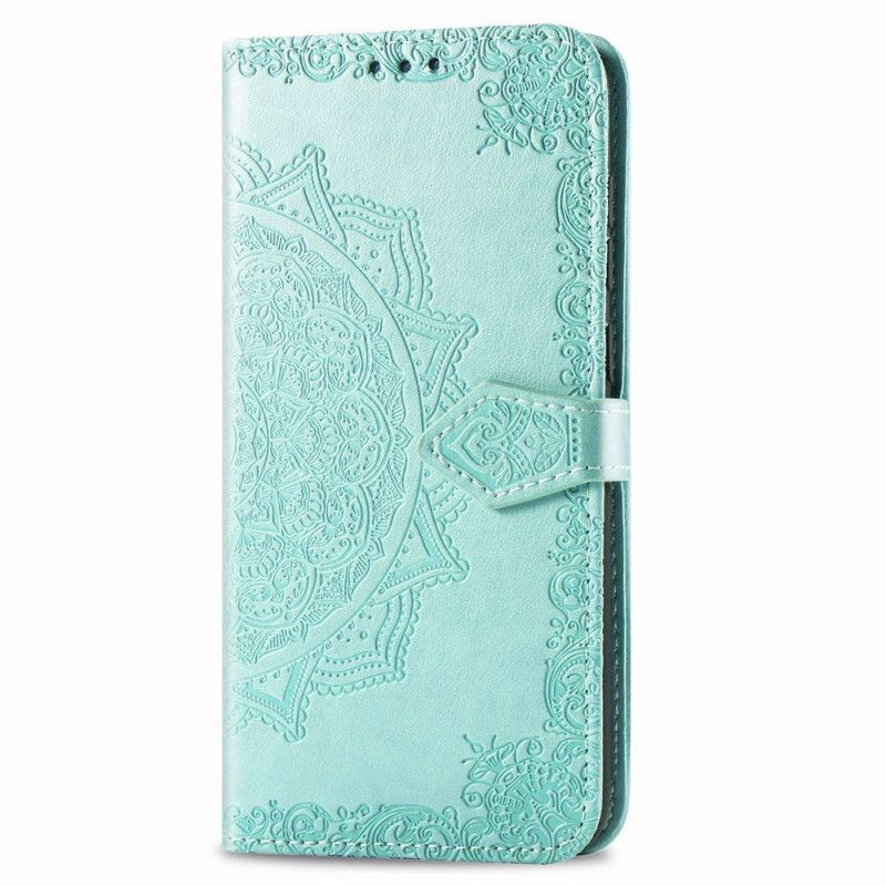 Etui Folio Xiaomi Redmi 7A Szary Czarny Mandala Słońca