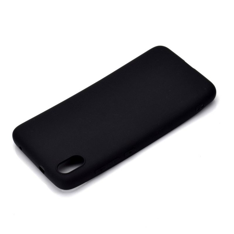 Etui Xiaomi Redmi 7A Biały Czarny Matowy Silikon Etui Ochronne