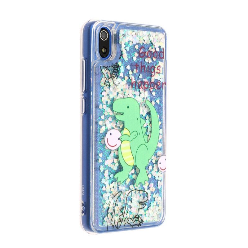 Etui Xiaomi Redmi 7A Brokatowy Dinozaur Etui Ochronne