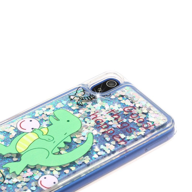 Etui Xiaomi Redmi 7A Brokatowy Dinozaur Etui Ochronne