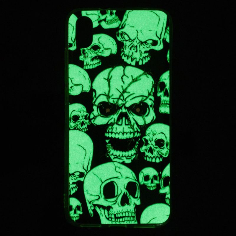 Etui Xiaomi Redmi 7A Uwaga Fluorescencyjne Czaszki Etui Ochronne