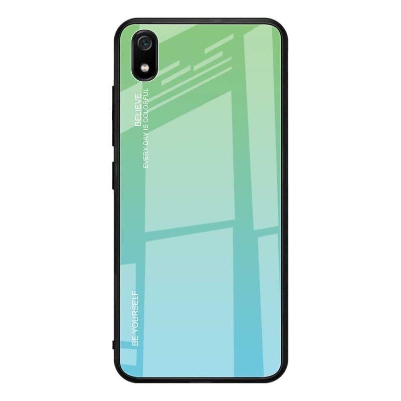 Etui Xiaomi Redmi 7A Zielony Czerwony Kolor Ocynkowany