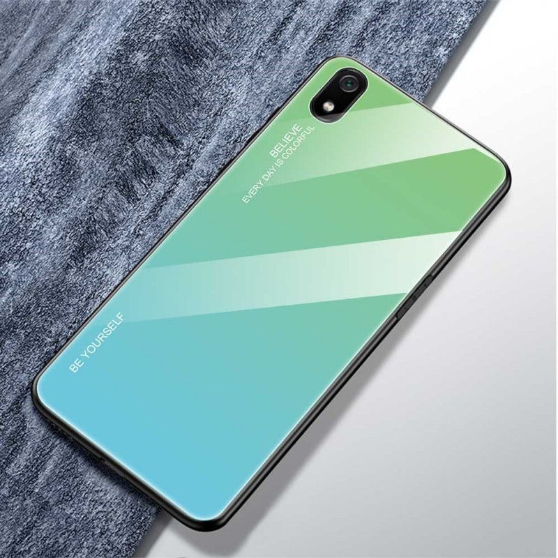 Etui Xiaomi Redmi 7A Zielony Czerwony Kolor Ocynkowany