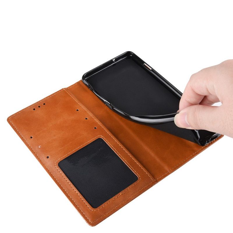 Flip Kotelot Xiaomi Redmi 7A Czerwony Czarny Stylizowany Efekt Skóry W Stylu Vintage Etui Ochronne