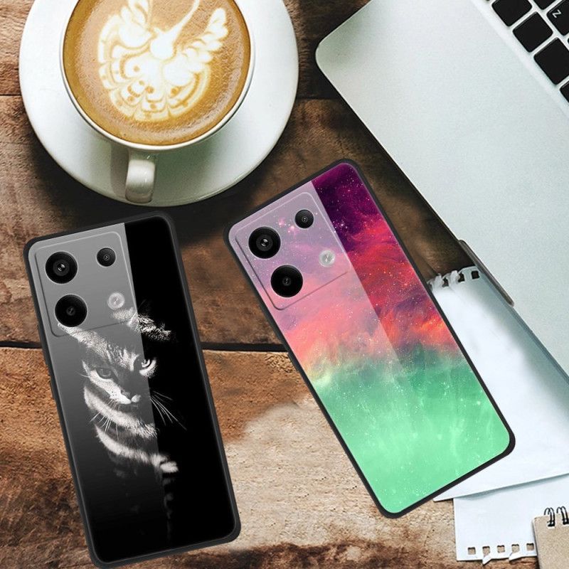 Etui Do Xiaomi Redmi Note 13 Pro 5g Kolorowy Wzór Ze Szkła Hartowanego