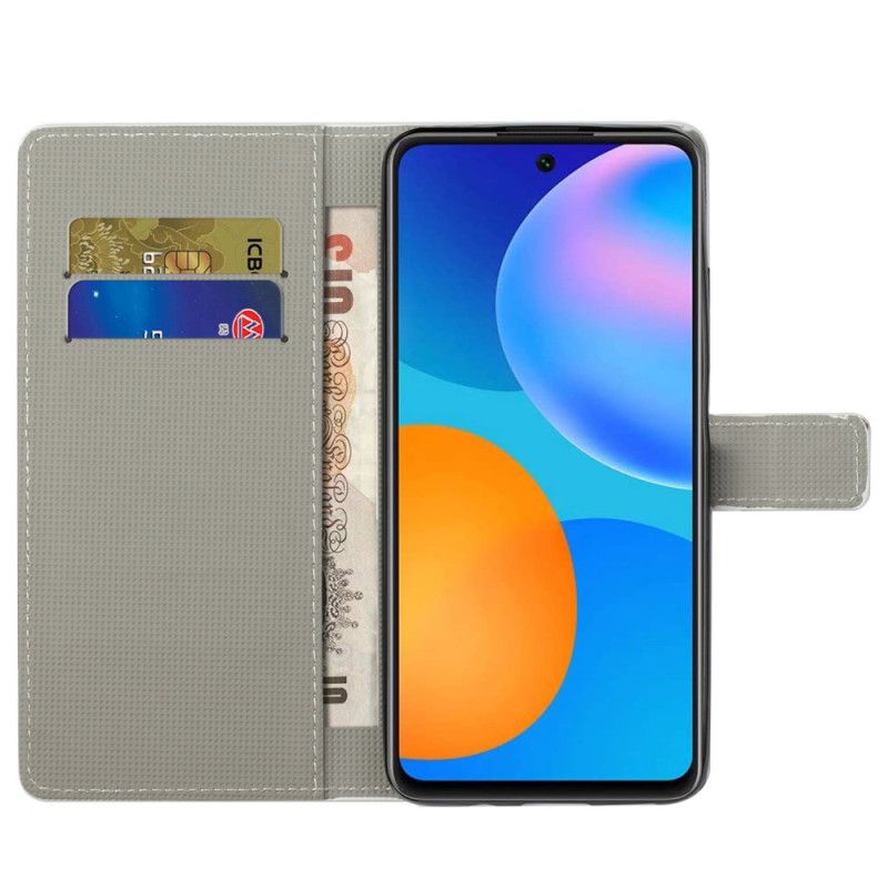 Etui Folio Do Xiaomi Redmi Note 13 Pro 5g Motyle Na Białym Tle