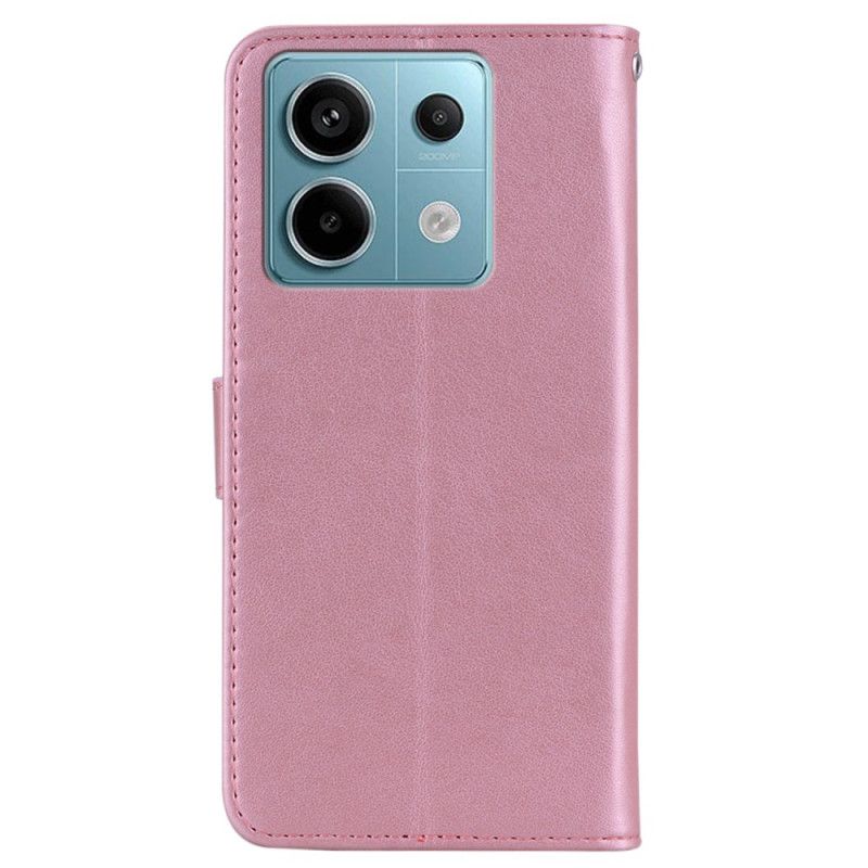 Etui Folio Xiaomi Redmi Note 13 Pro 5g Wzór Sowy Z Paskiem Etui Ochronne