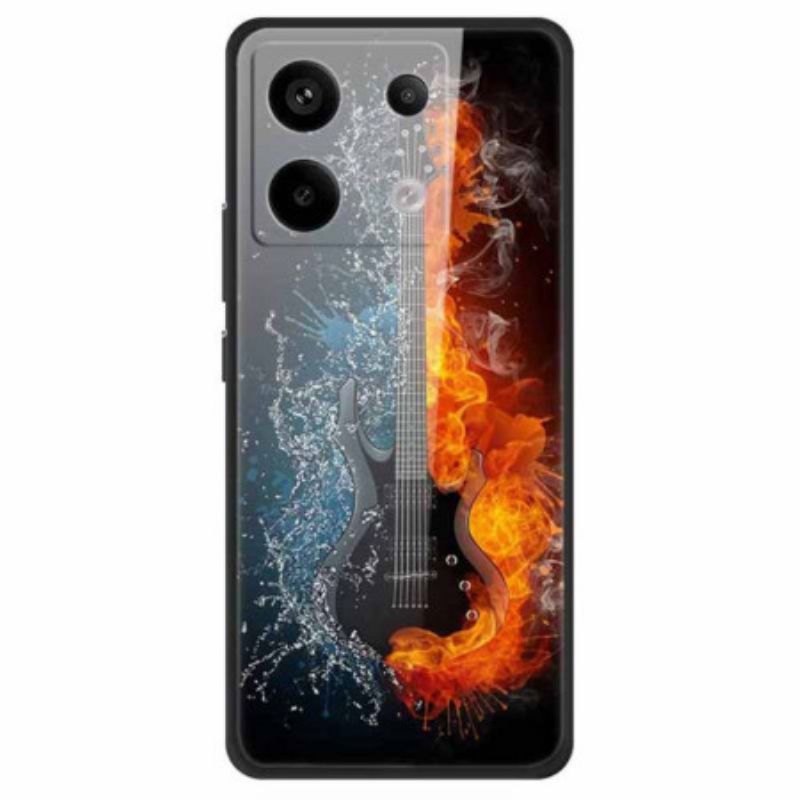 Etui Xiaomi Redmi Note 13 Pro 5g Gitara Lodu I Ognia Ze Szkła Hartowanego