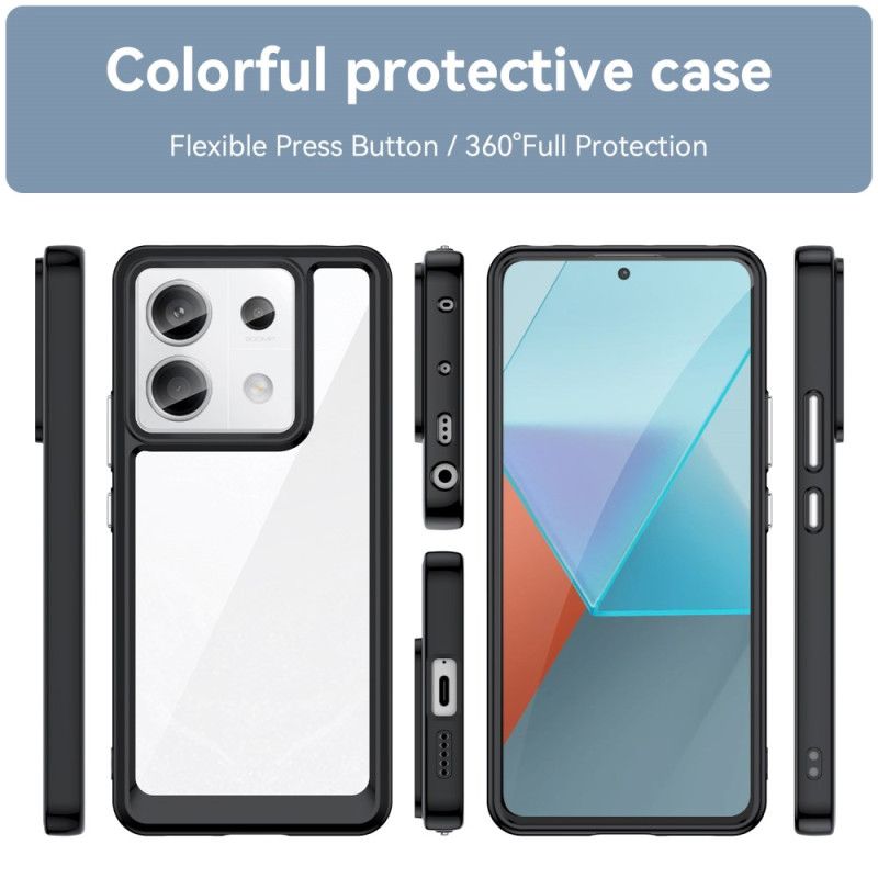 Etui Xiaomi Redmi Note 13 Pro 5g Hybrydowe Kolorowe Krawędzie Etui Ochronne