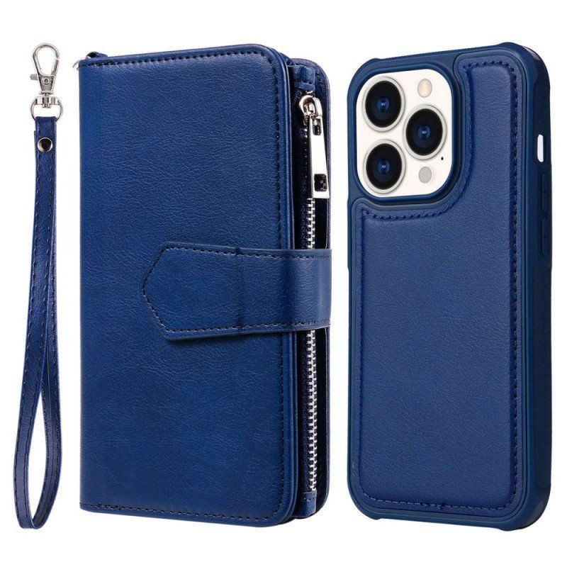 Etui Etui Folio do iPhone 14 Pro Portfel Portfel Z Możliwością Odpięcia