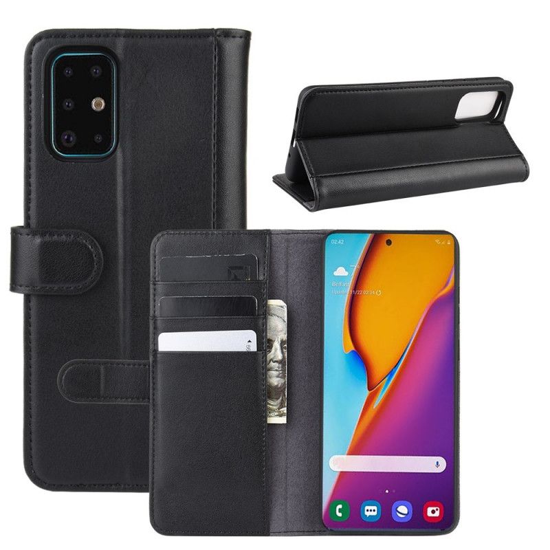 Etui Folio Samsung Galaxy S20 Plus / S20 Plus 5G Brązowy Czarny Dwoina Skórzana Etui Ochronne