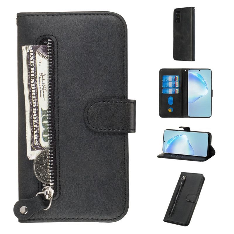 Etui Folio Samsung Galaxy S20 Plus / S20 Plus 5G Ciemnoniebieski Portmonetka W Stylu Vintage