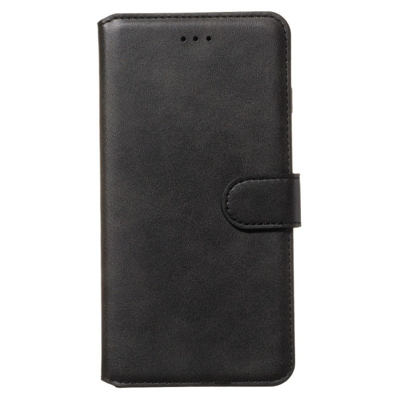 Etui Folio Samsung Galaxy S20 Plus / S20 Plus 5G Czarny Efekt Matowej Skóry Etui Ochronne