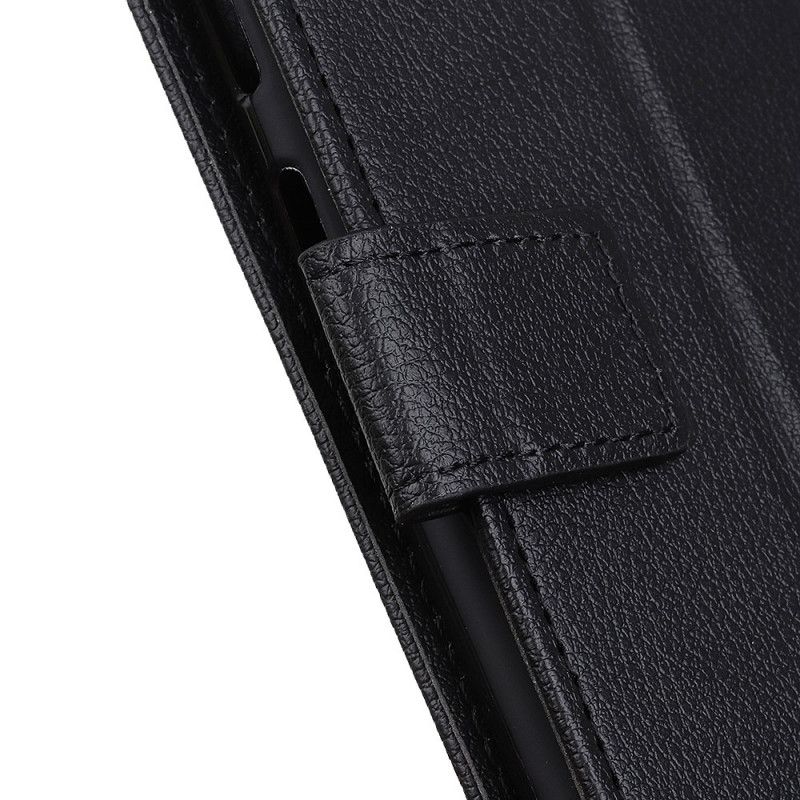 Etui Folio Samsung Galaxy S20 Plus / S20 Plus 5G Czerwony Czarny Liczi Teksturowane Etui Ochronne