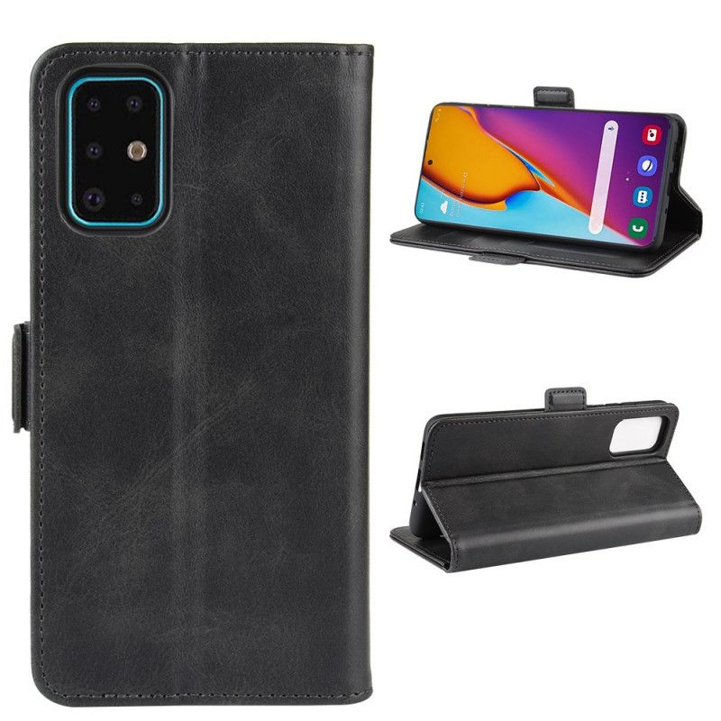 Etui Folio Samsung Galaxy S20 Plus / S20 Plus 5G Czerwony Czarny Plus Podwójna Klapa Etui Ochronne