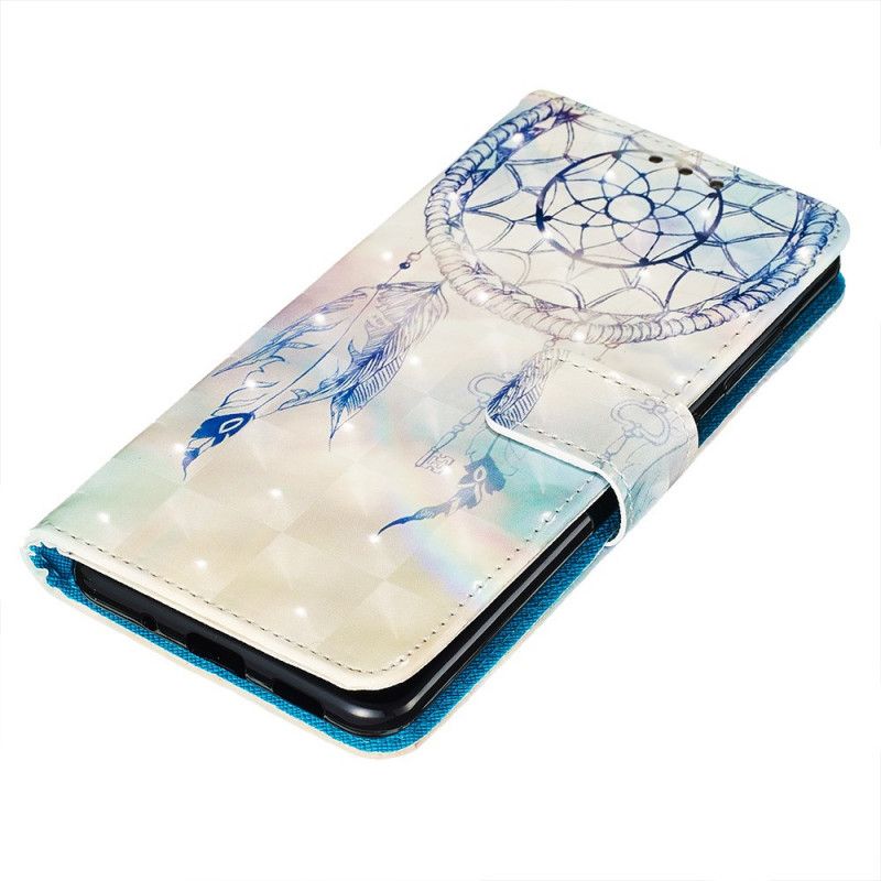 Etui Folio Samsung Galaxy S20 Plus / S20 Plus 5G Jasnoniebieski Czerwony Akwarela Łapacz Snów