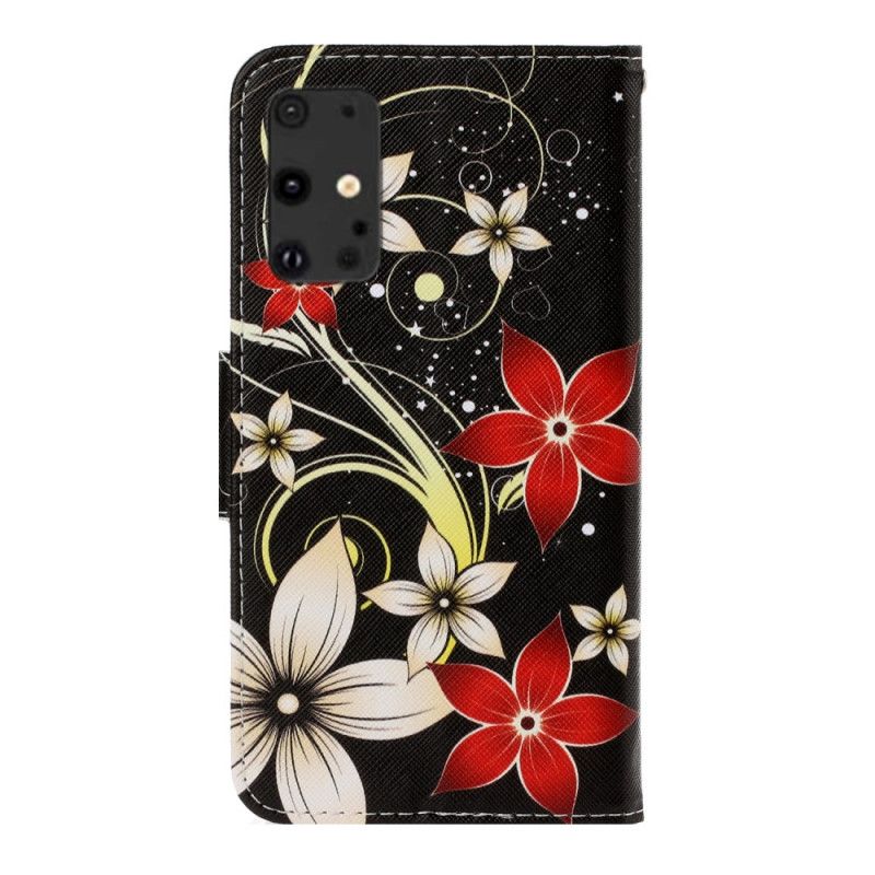 Etui Folio Samsung Galaxy S20 Plus / S20 Plus 5G Kolorowe Kwiaty Z Paskiem