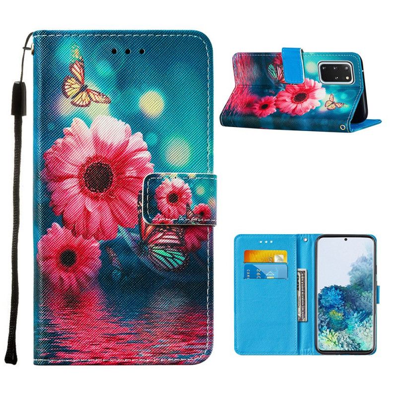 Etui Folio Samsung Galaxy S20 Plus / S20 Plus 5G Kwiaty I Motyle