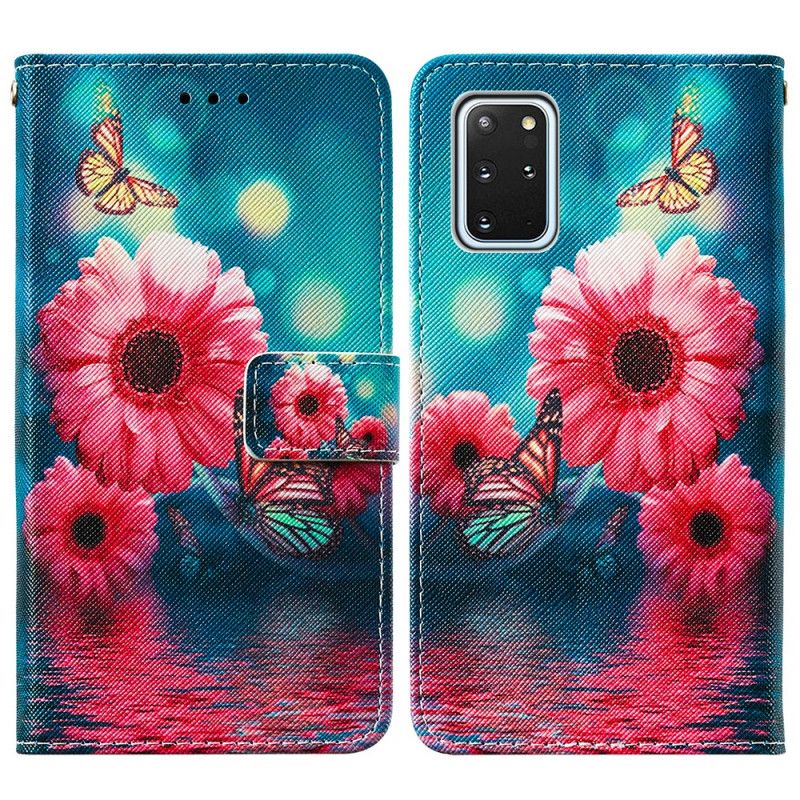 Etui Folio Samsung Galaxy S20 Plus / S20 Plus 5G Kwiaty I Motyle