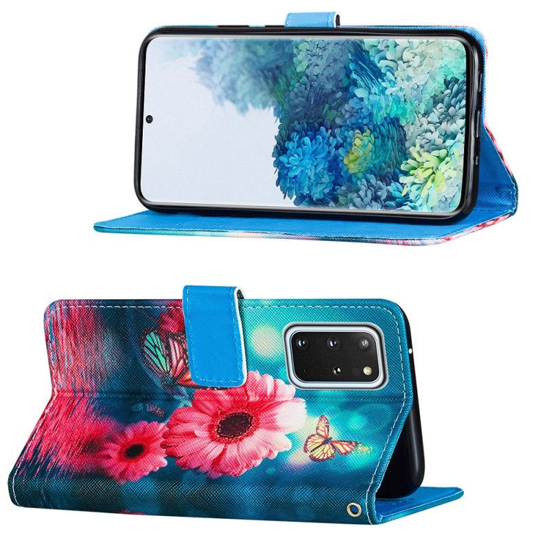 Etui Folio Samsung Galaxy S20 Plus / S20 Plus 5G Kwiaty I Motyle