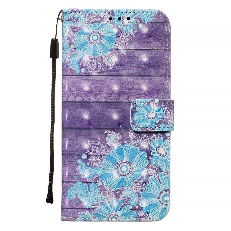 Etui Folio Samsung Galaxy S20 Plus / S20 Plus 5G Niebieskie Kwiaty