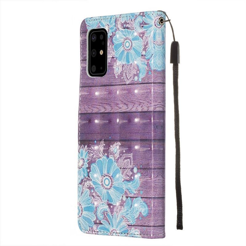 Etui Folio Samsung Galaxy S20 Plus / S20 Plus 5G Niebieskie Kwiaty