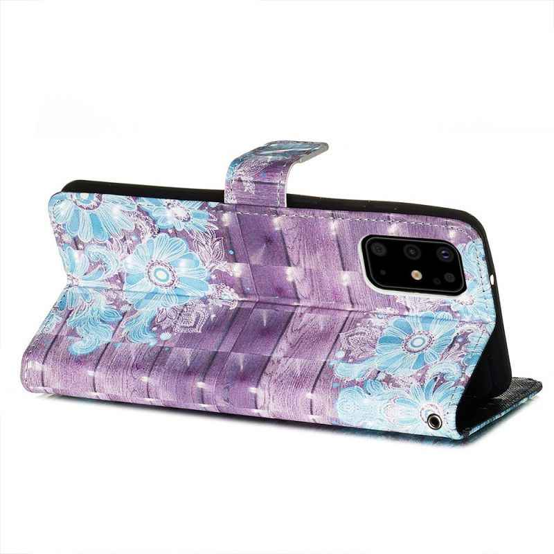 Etui Folio Samsung Galaxy S20 Plus / S20 Plus 5G Niebieskie Kwiaty