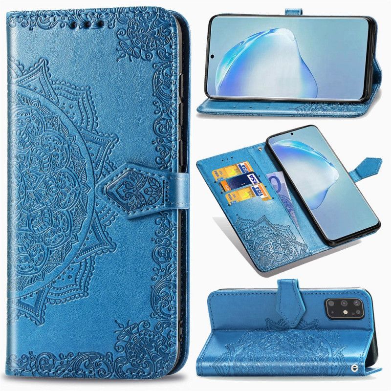 Etui Folio Samsung Galaxy S20 Plus / S20 Plus 5G Szary Czarny Mandala W Średnim Wieku