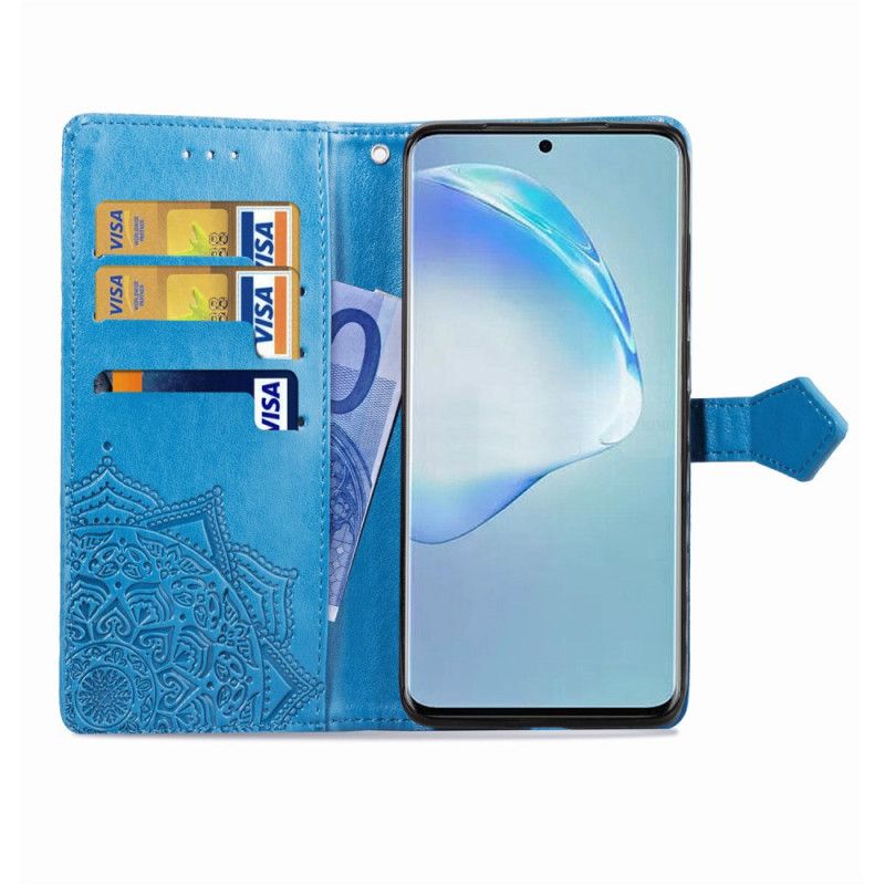 Etui Folio Samsung Galaxy S20 Plus / S20 Plus 5G Szary Czarny Mandala W Średnim Wieku